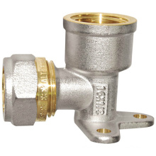 Brass Pipe Fitting - Wall-Plated Female Elbow (a. 0444)